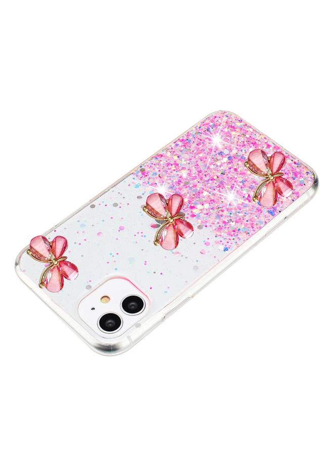 Zaboon Case For iPhone 11 Luminous Starry Sky Glitter Butterfly TPU Phone Case - Image 4