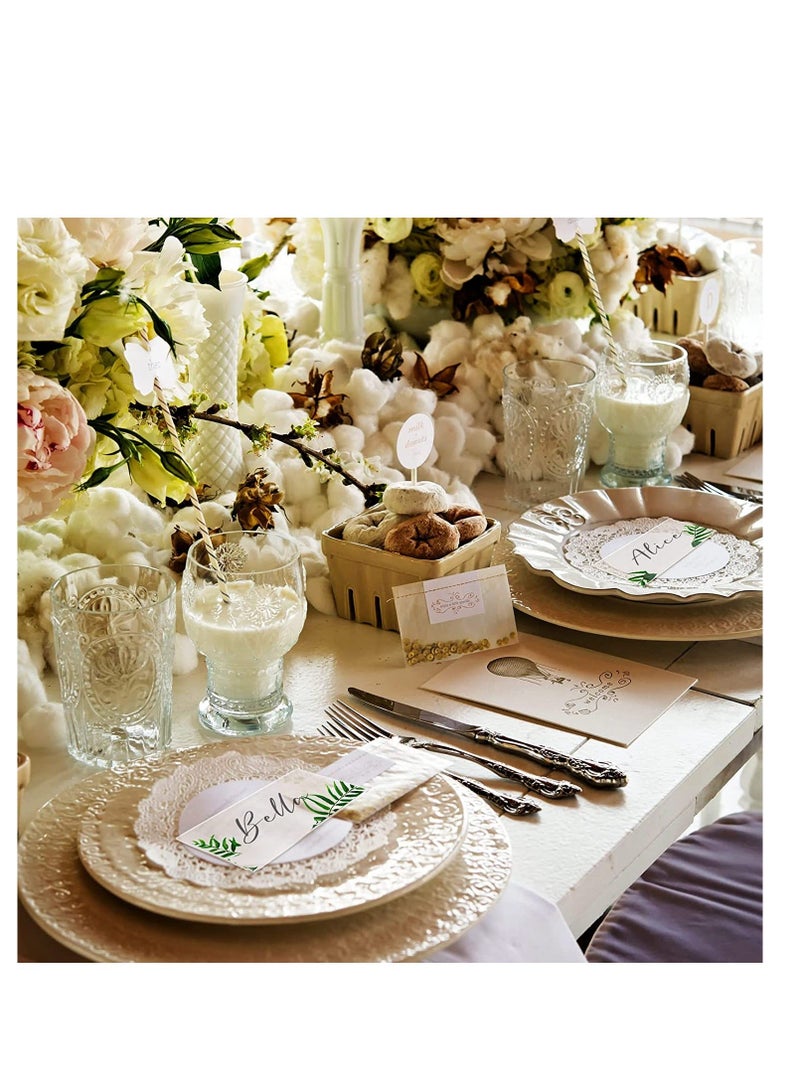 Y&D Clear Acrylic Place Cards Name Table Number Card Blank Plate Seating Chart Sign for Wedding DIY Setting Banquet Party 50 Pcs - Image 2