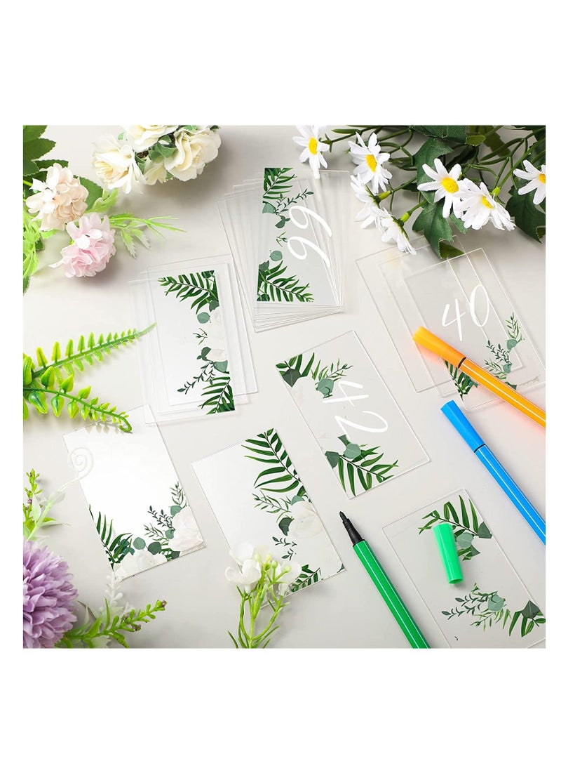Y&D Clear Acrylic Place Cards Name Table Number Card Blank Plate Seating Chart Sign for Wedding DIY Setting Banquet Party 50 Pcs - Image 5