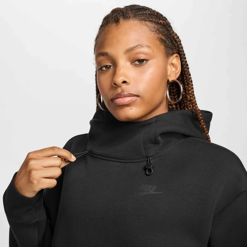 Nike Black Women's Sportswear Tech Fleece Hoodie for Women | Best Price UAE
