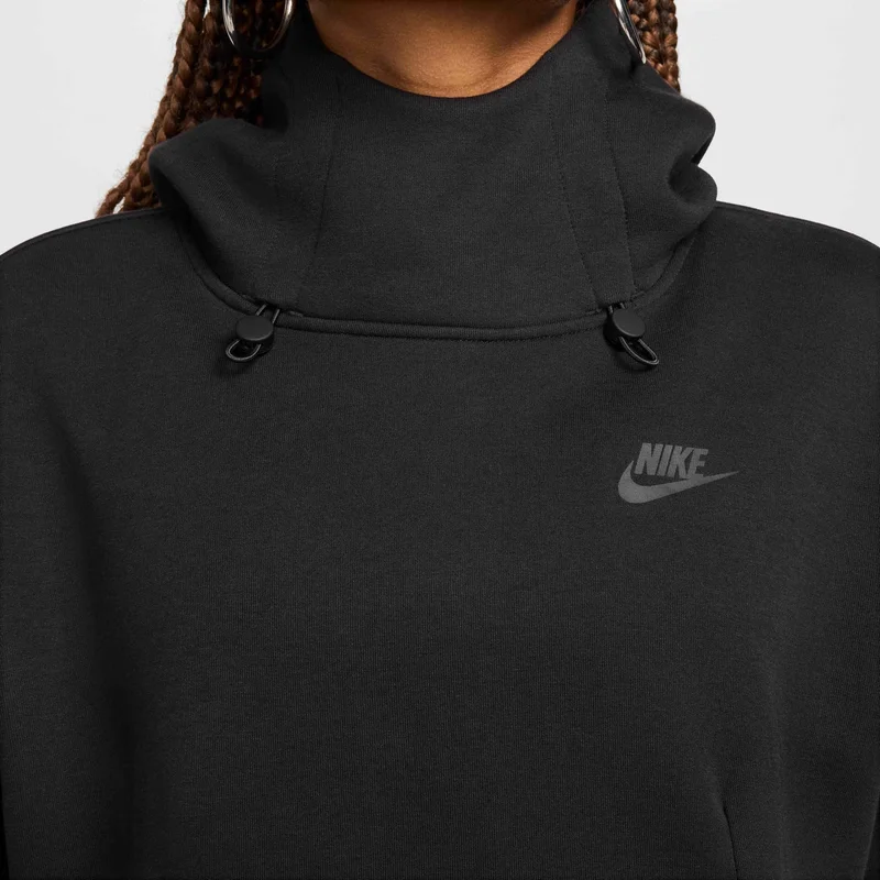 Nike Black Women's Sportswear Tech Fleece Hoodie for Women | Best Price UAE