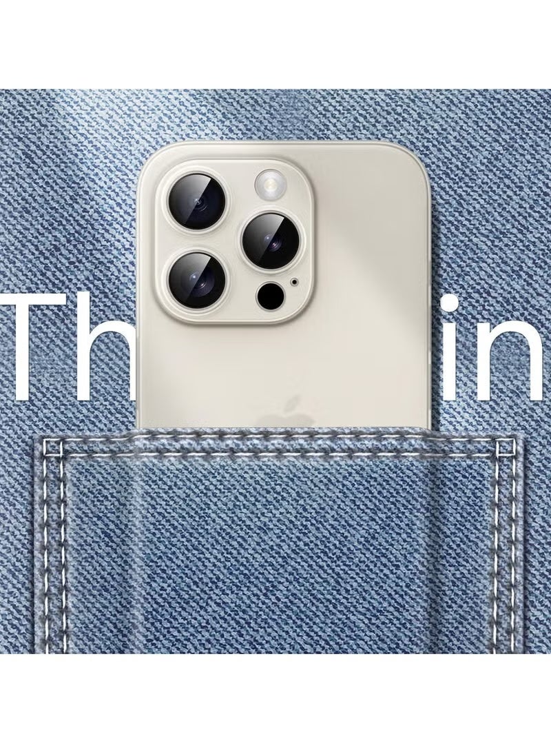 Raxoom Ultra Slim Case for iPhone 15 Pro 6.1-Inch – 0.35mm Thin, Camera Lens Cover Full Protection, Lightweight Matte Finish PP Hard Minimalist Case, Supports Wireless Charging (Natural Titanium) - Image 5