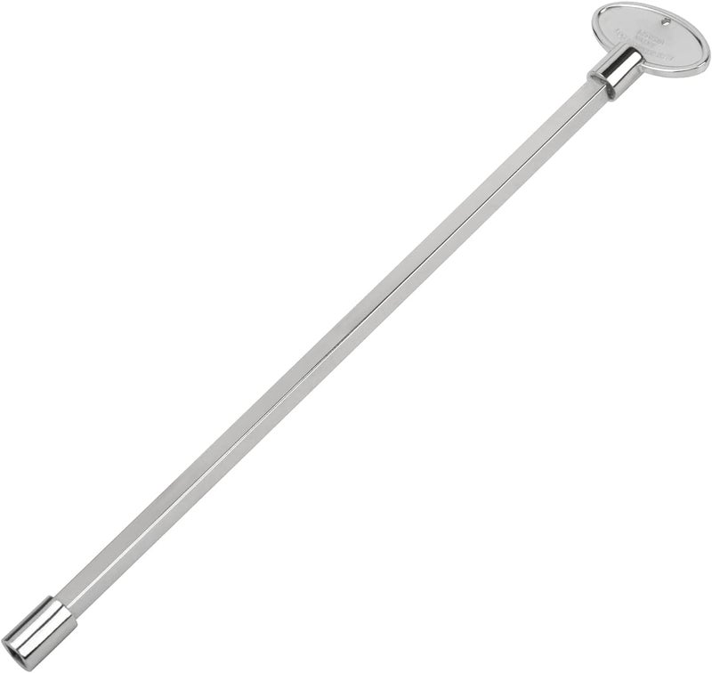 Skyflame Universal Gas Valve Key Fits 1/4" and 5/16" Gas Valve Stems, for Fire Pit and Fireplace, Polished Chrome - 12 Inches - Image 1