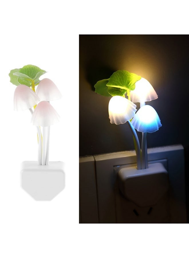 LIFE LED Mushroom Night Light Lamp White/Green  - Image 2