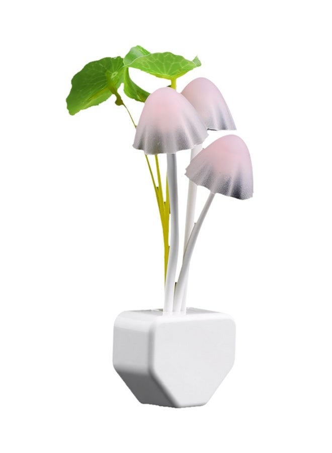 LIFE LED Mushroom Night Light Lamp White/Green  - Image 1