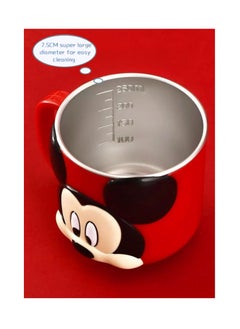 Generic 1pc 3D Cartoon Kids Drink Water Cup Stainless Steel Milk Cup 300ml ( Mickey Red )  - Image 4