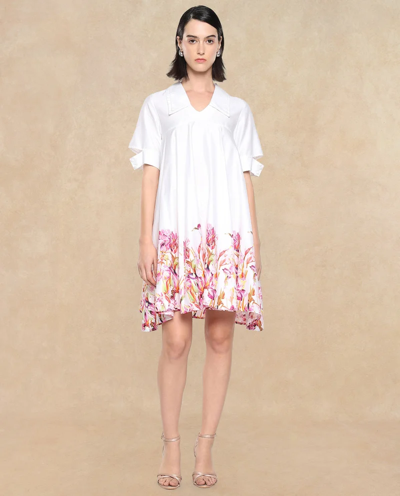Rareism Women's Boxy Flared Dress