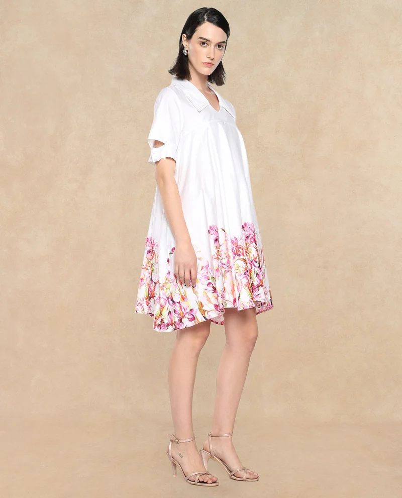 Rareism Women's Boxy Flared Dress