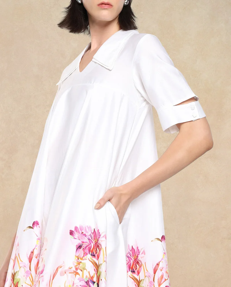 Rareism Women's Boxy Flared Dress