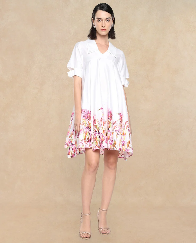 Rareism Women's Boxy Flared Dress