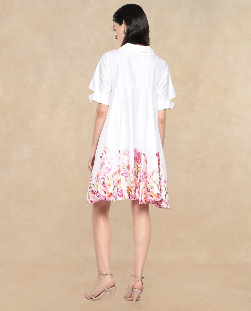 Rareism Women's Boxy Flared Dress