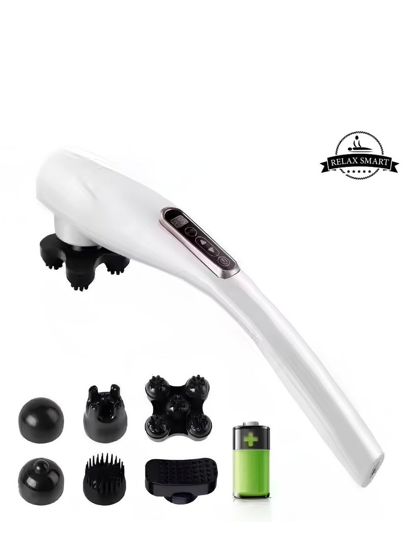 Relax Smart Body Massage Device 6-in-1 Muscle Massager Portable Deep Tissue Massager for Muscles, Back Shoulders, Neck Legs Calves and Feet Rechargeable  - Image 1