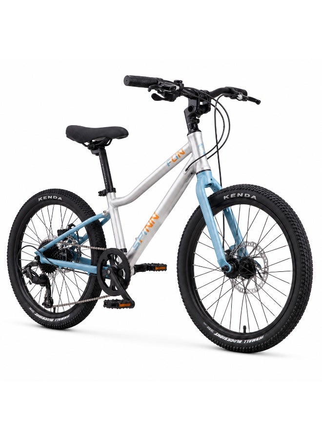 SPINN Fun 8D 20-Inch  Kids & Teens | 20-Inch Wheel Size | Adjustable Seat | 8-Speed Disc Brake | Opal Haze - Image 1