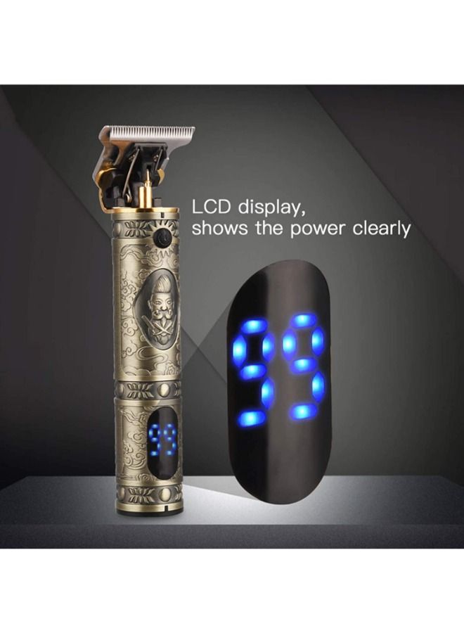 Daling مقص شعر احترافي للرجال، مقص شعر طويل، مقص لحية، مقص شعر لاسلكي، قابل لإعادة الشحن، شاشة LED، مقص لحية للرجال ومصففي الشعر - Image 2