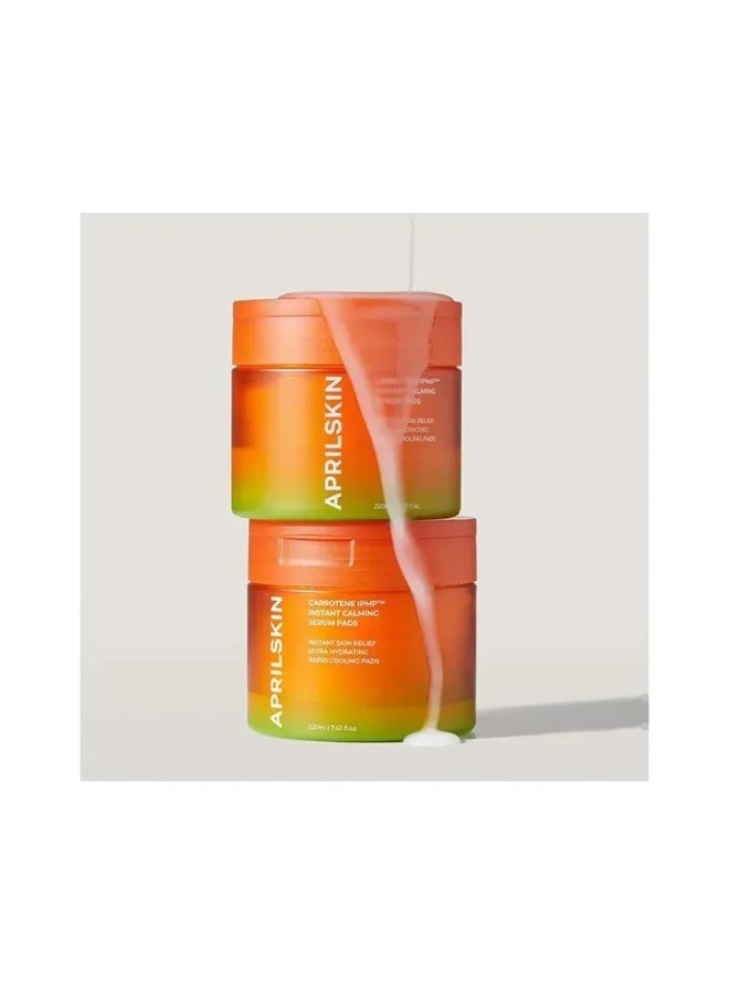 APRILSKIN April Skin Carrotene IPMP Instant Calming Soothing Acne Serum Toner Pads 60 Pads - Image 3