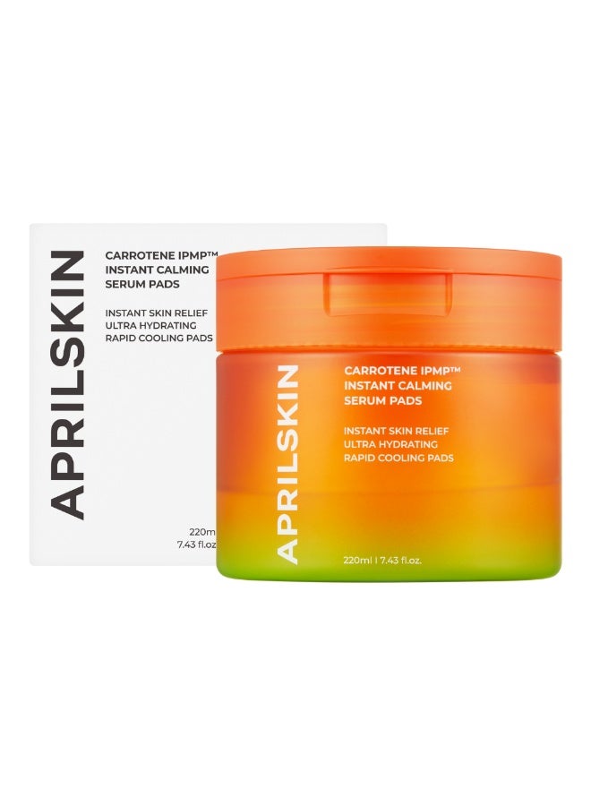 APRILSKIN April Skin Carrotene IPMP Instant Calming Soothing Acne Serum Toner Pads 60 Pads - Image 1