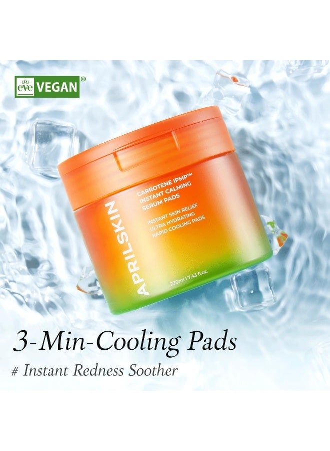 APRILSKIN April Skin Carrotene IPMP Instant Calming Soothing Acne Serum Toner Pads 60 Pads - Image 2