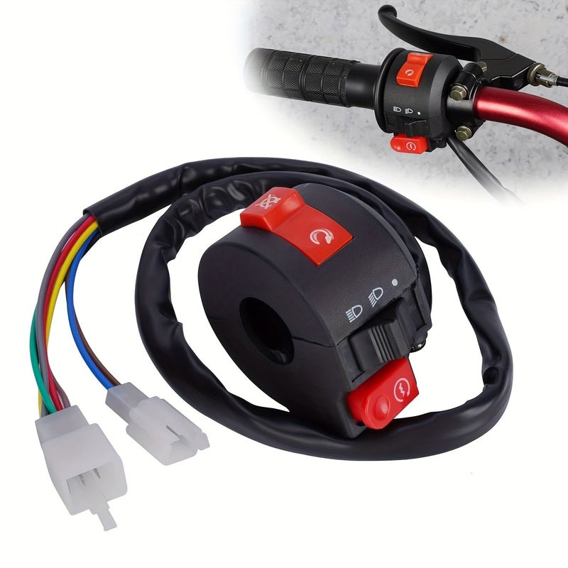 3 Function 7 8 Inch Handlebar Switch For 50cc 125cc ATV Quad Bike Scooter Snowmobile - Image 1