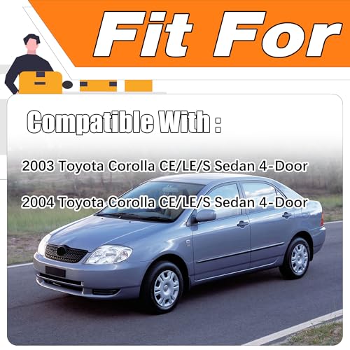 LEVANLIGHT Fog Lights Assembly Driving Fog Lights Lamps Clear Lens Front Driving Lamps For Toyota Corolla 2003 2004 with 9006 12V 35W Halogen Bulbs & Wiring Harness Kit 81220-02060 81210-02060 - Image 3