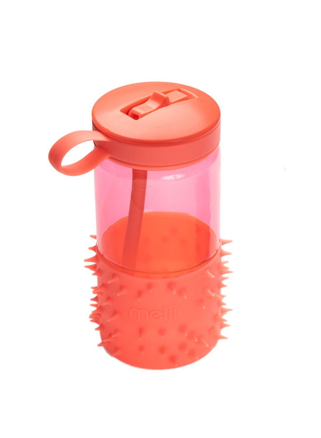 melii Spikey Water Bottle 17 oz - Coral - Image 1