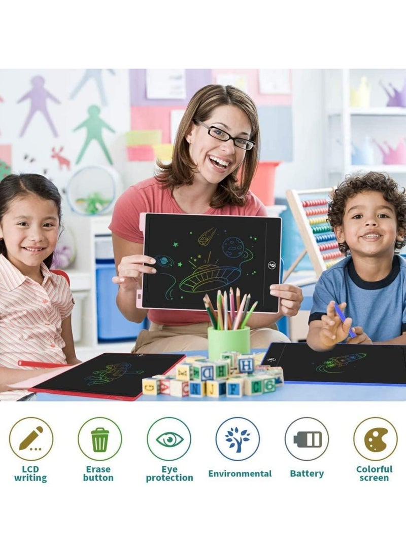 Scrolls LCD Writing Tablet 8.5 Inch, Doodle Pad Portable Erasable Reusable Writing and Drawing Pad, Learning Toys Kids Writing Pad for Boys and Girls (BLACK) - Image 2