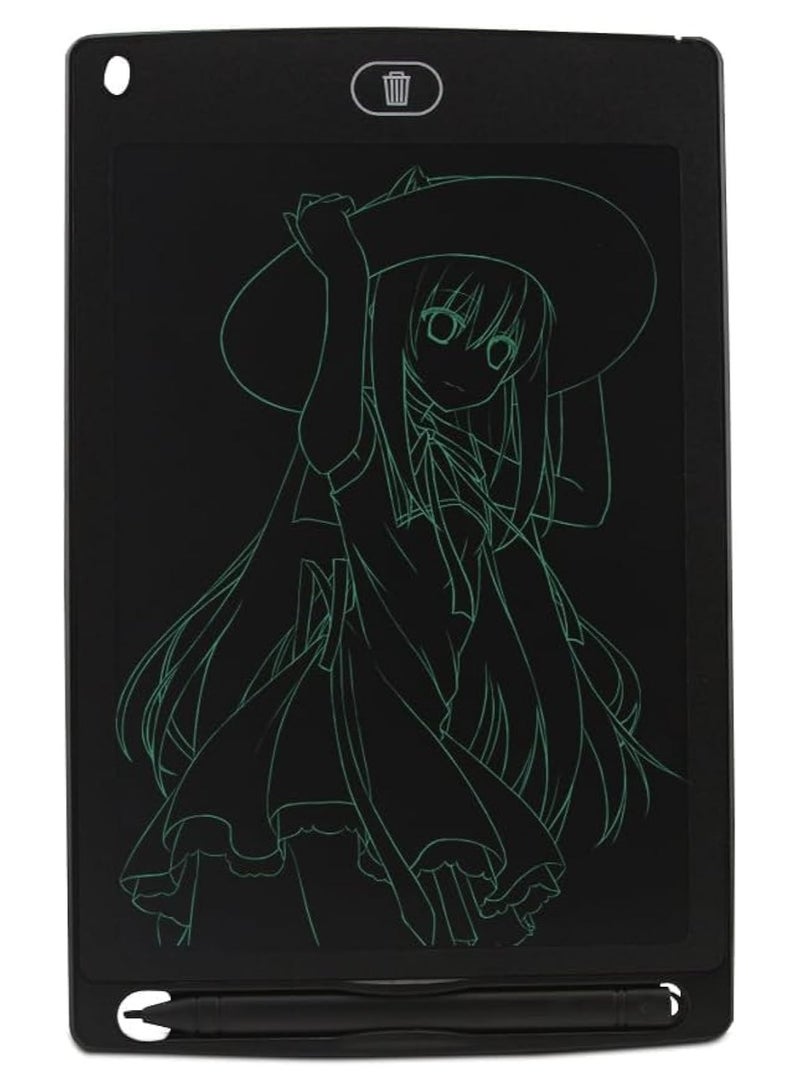 Scrolls LCD Writing Tablet 8.5 Inch, Doodle Pad Portable Erasable Reusable Writing and Drawing Pad, Learning Toys Kids Writing Pad for Boys and Girls (BLACK) - Image 1