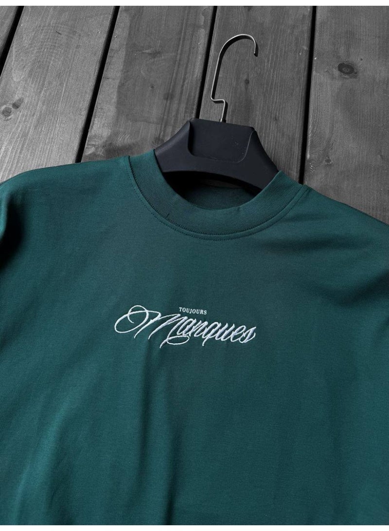 DRO Vintage DRO Vintage Green Oversized Horse Graphic T-Shirt for Men & Women  - Image 3