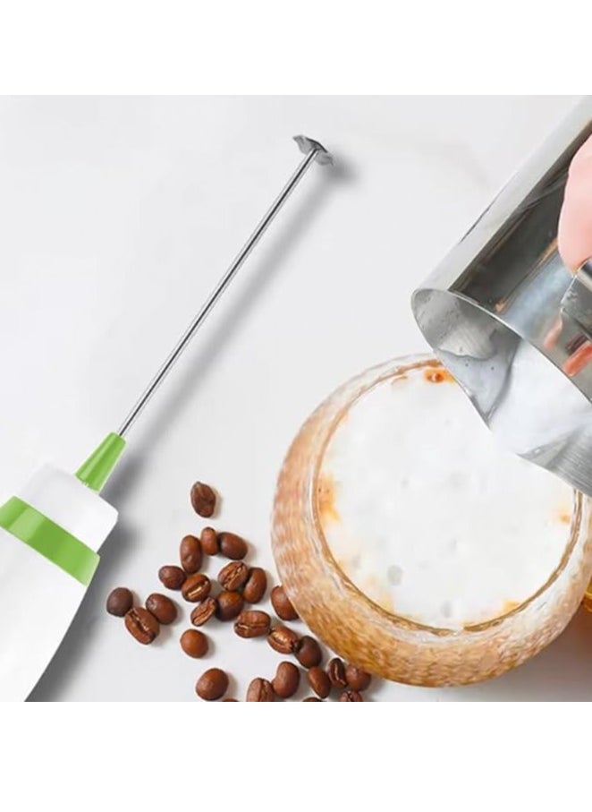Spaceshoop Milk frother handheld, electric mixer for coffee drink, foam bread maker, Durable and Electric coffee hand mixer, 25W Motor, 80ml Capacity, Stainless Steel & Plastic Design, KA3069 (Black)  - Image 5