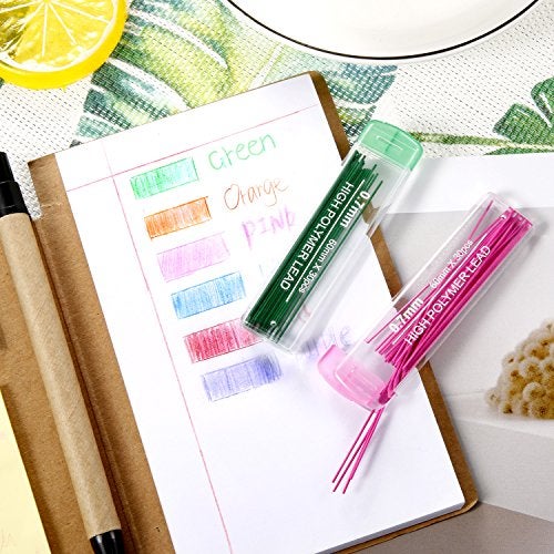 JOVITEC Color Pencil Lead Refills 0.7 mm Mechanical Lead Pencil Refills for Home Offices, 0.7 mm Hb, 6 Color Set(360) - Image 5
