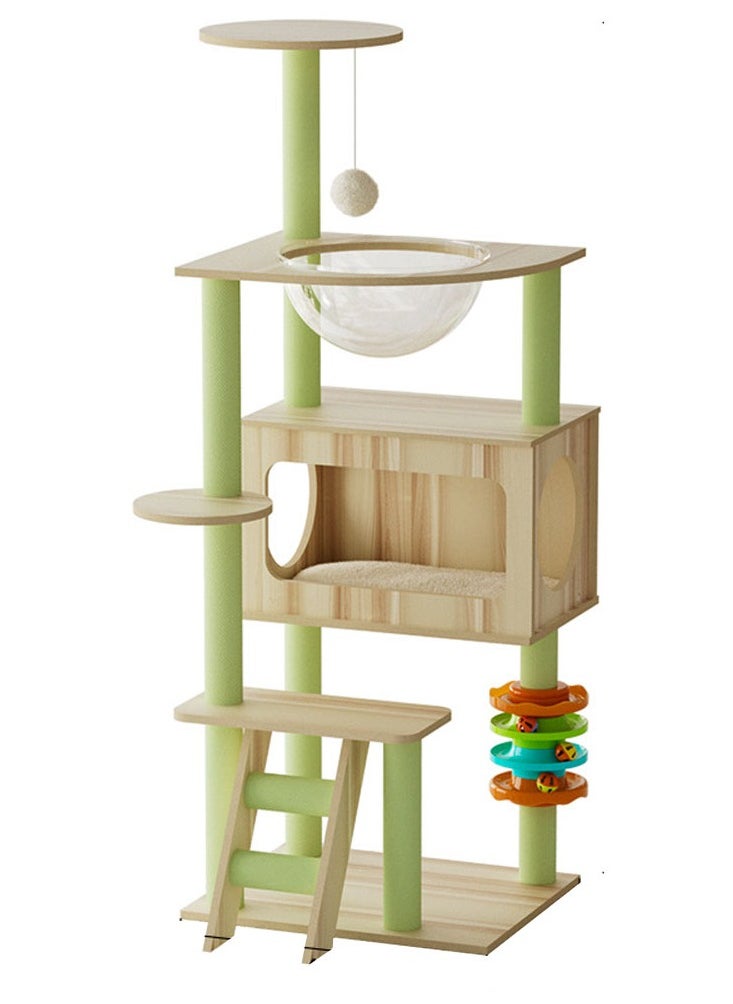 Multi-Level Kitten Play Tree with Scratching Post and Ladder