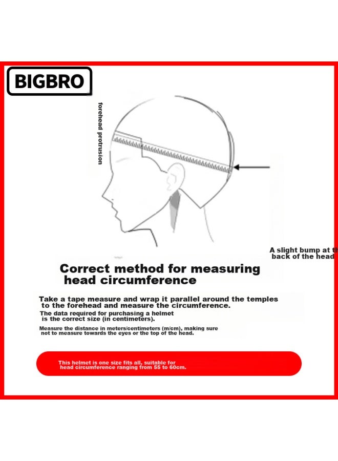 Bigbro X339 Autumn Blue, New National Standard 3c Electric Motorcycle Helmet, Safety Helmet For Men And Women, Lightweight Summer Style, Sun Protection, Electric Scooter Half Helmet - Image 5