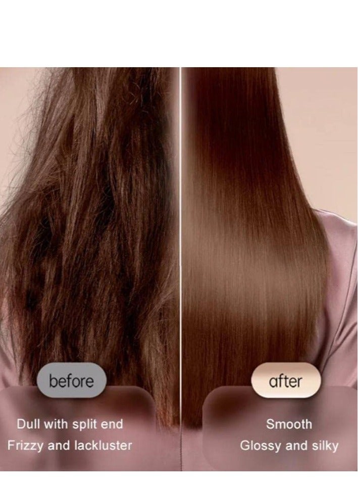 Hair straightener brush Electric Hot Comb Multifunctional Straight Hair Straightener Comb Negative Ion Anti-Scalding Styling Tool Straightening Brush (Black) - Image 3