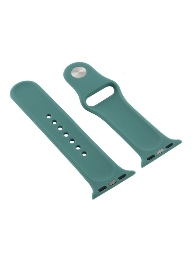 BGM Replacement Strap Watchband For Apple Watch Series 6/SE/5/4/3/2/1  42 - 44mm Green - Image 2