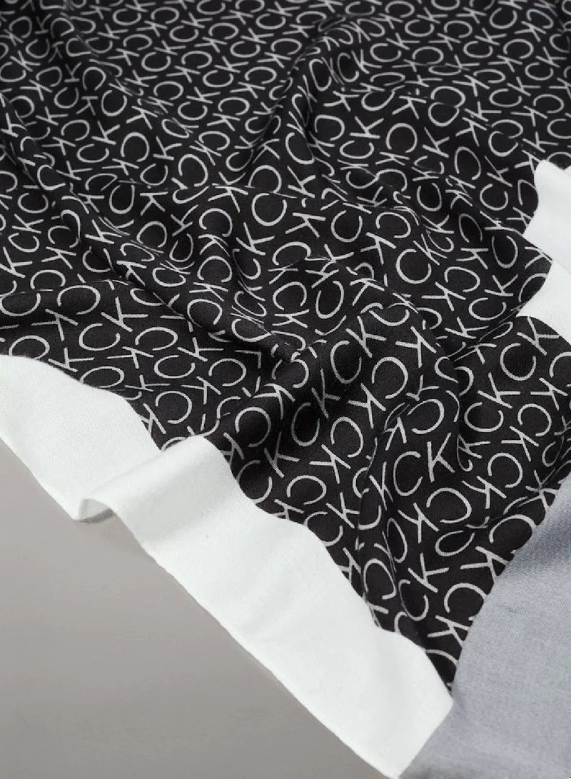 CALVIN KLEIN Women's Logo Scarf - Modal, Black