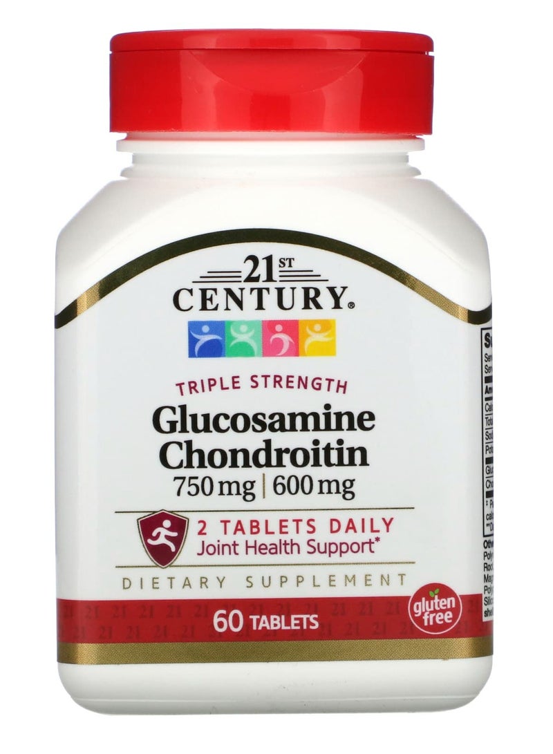 21st Century Triple Strength Glucosamine - Chondroitin 60 Tablets  - Image 1