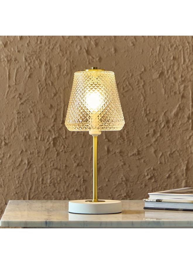 Stark - Metal Table Lamp With Glass Shade 15X35 Cm - Image 1