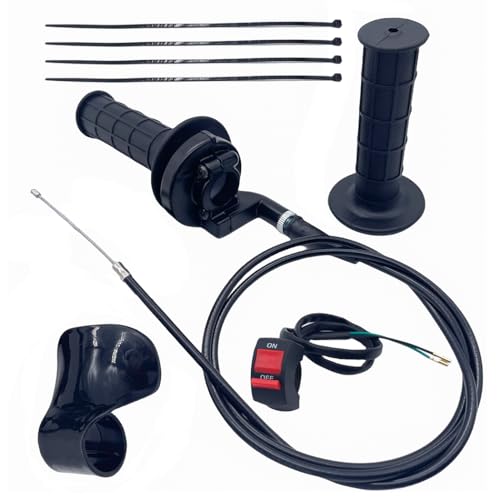 Aniro Moto New Upgrade Sets Mini Bike 22mm Twist Throttle Accelerator Handle Grips Assembly fits for Most of 50cc 110cc 125cc 250cc Coleman CT200U MB200 CT200UEX BT200X Baja Warrior Motovox Dirt Pocket Bike - Image 1