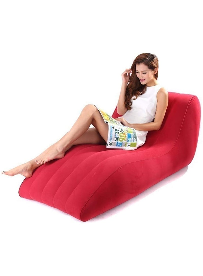 Generic S-Shaped Inflatable Love Chair – Durable, Ergonomic Adult Furniture for Couples, Portable & Discreet, Premium Intercourse Sofa, Red  - Image 1