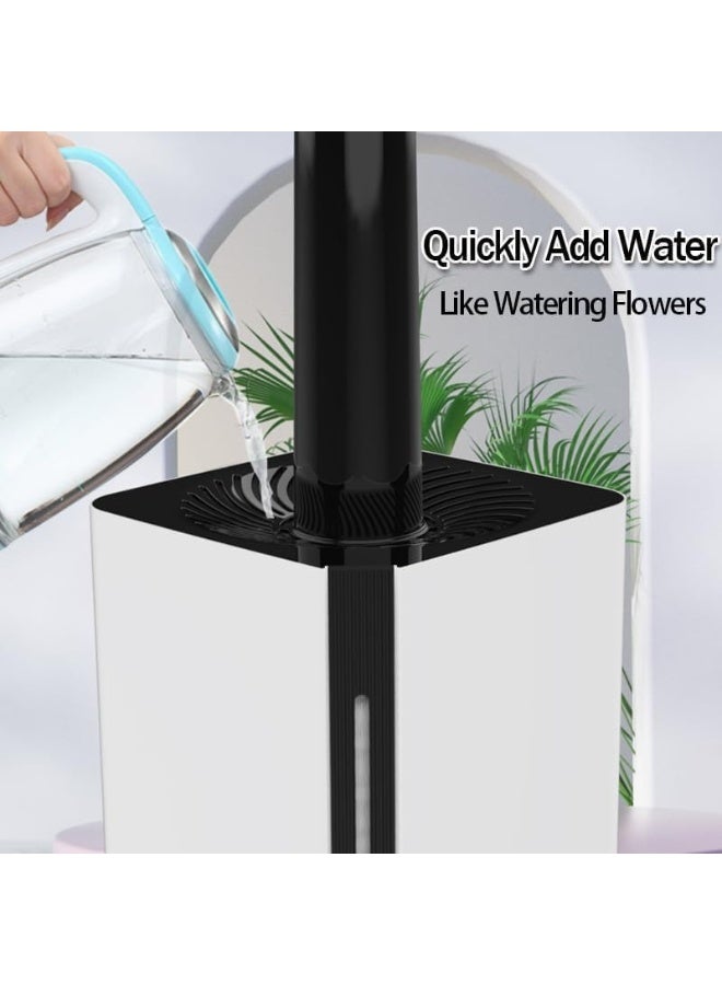7L Top Fill Cool Mist Humidifier with Essential Oil Diffuser, 7 Colors Light, White Black - Image 5