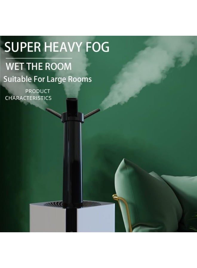 7L Top Fill Cool Mist Humidifier with Essential Oil Diffuser, 7 Colors Light, White Black - Image 3