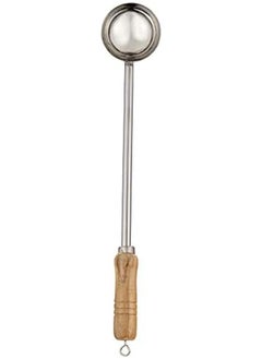 RAJ Steel Ladle With Wooden Handle Silver 46 Cm Rul004  - Image 2