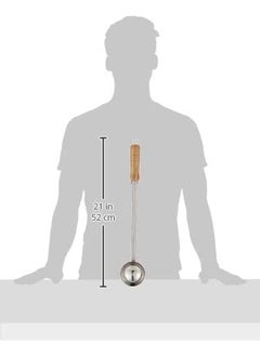 RAJ Steel Ladle With Wooden Handle Silver 46 Cm Rul004  - Image 4