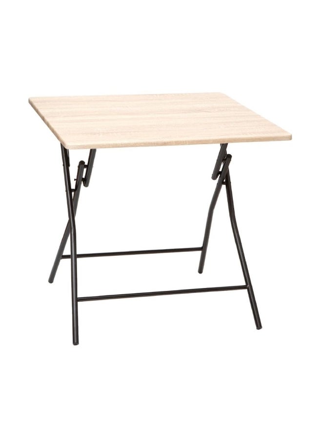 Five Simply Smart Sturdy High Quality Folding Table Beige and Black 80 x 80 cm 164713  - Image 1