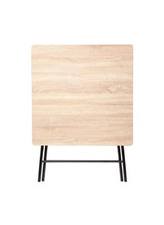 حامل ماكينة تحضير 164713 طاولة قابلة للطي متينة عالية الجودة بيج وأسود 80 x 80 سم  - Image 2