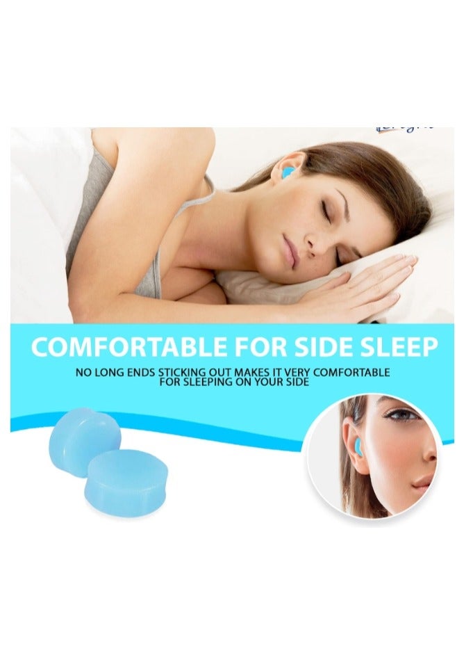 3 Pairs Gel Ear Plugs Reusable Silicone Earplugs Waterproof Moldable Swimming Earplugs Noise Cancelling Ear Plugs for Adults Ear Plugs for Swimming Sleeping Snoring Studying - Image 4