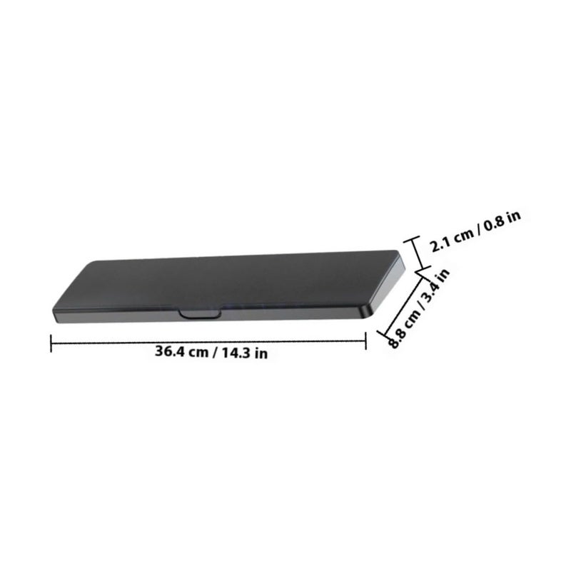 Ergonomic Keyboard Wrist Rest Desk Pad with Soft Cushion Black Portable Hand Support - Image 3