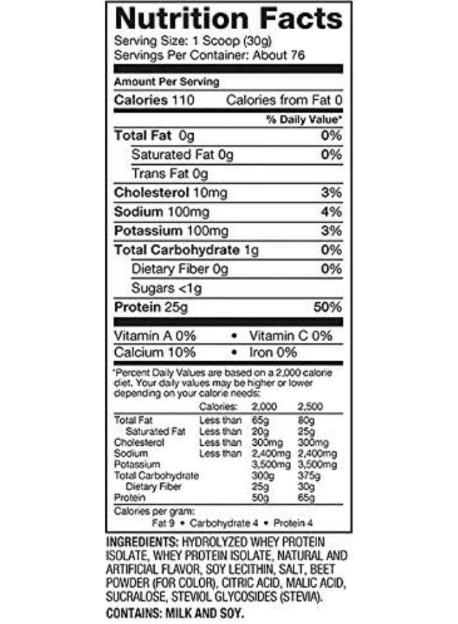 Dymatize ISO 100 – Strawberry – 5 LB (2.3 KG) - Image 3