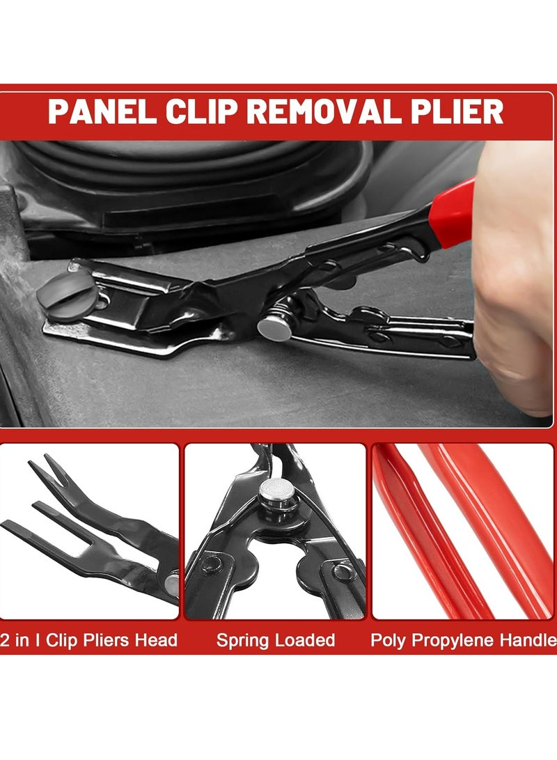 general 3 Pcs Auto Clip Pliers Set and Fastener Remover,Car Trim Rivet Removal Pry Tool Repair Kit with Storage Bag for Automotive Door Panel,Upholstery - Image 4