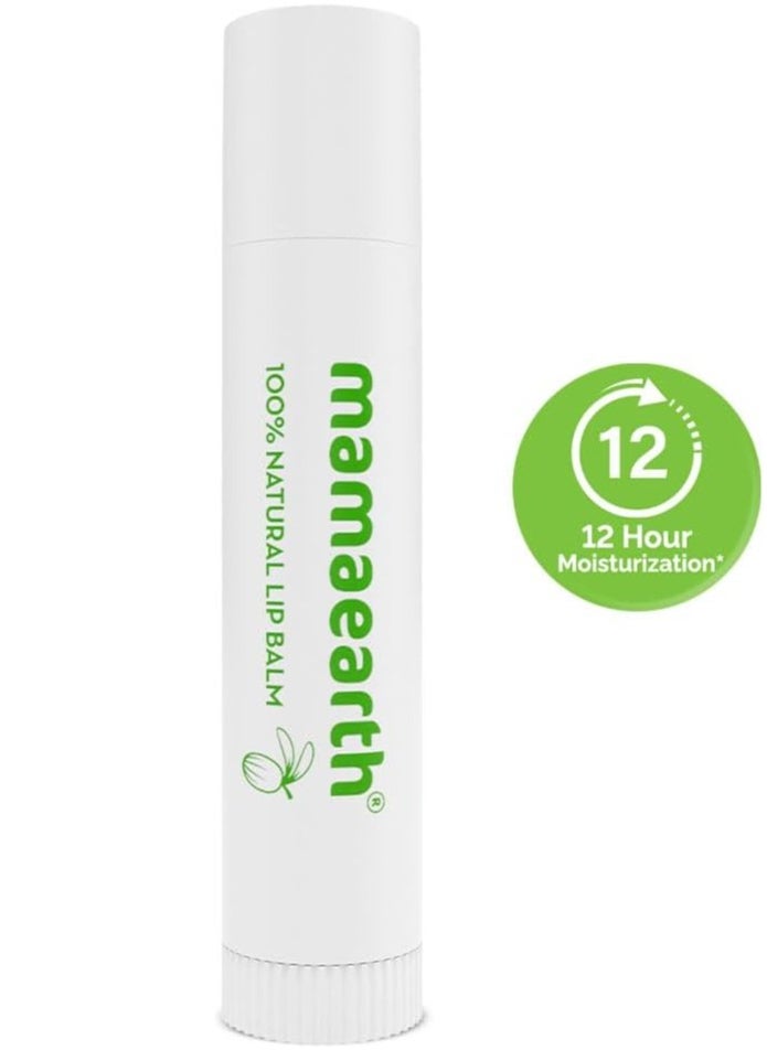 Mamaearth Mamaearth Nourishing 100% Natural Lip Balm with Vitamin E and Shea Butter - 4 g | 12-Hour Moisturization | Makes Lips Soft & Supple  - Image 2