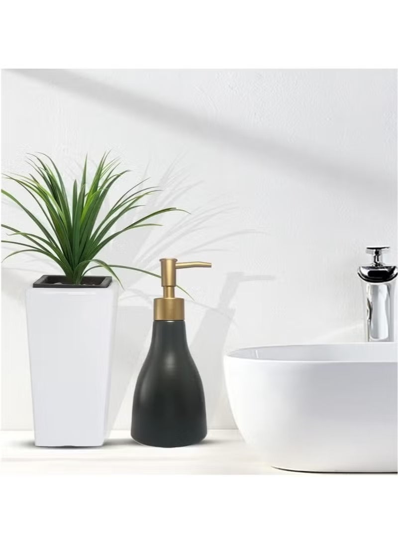 مخروط على شكل صابون موزع أسود - Image 3